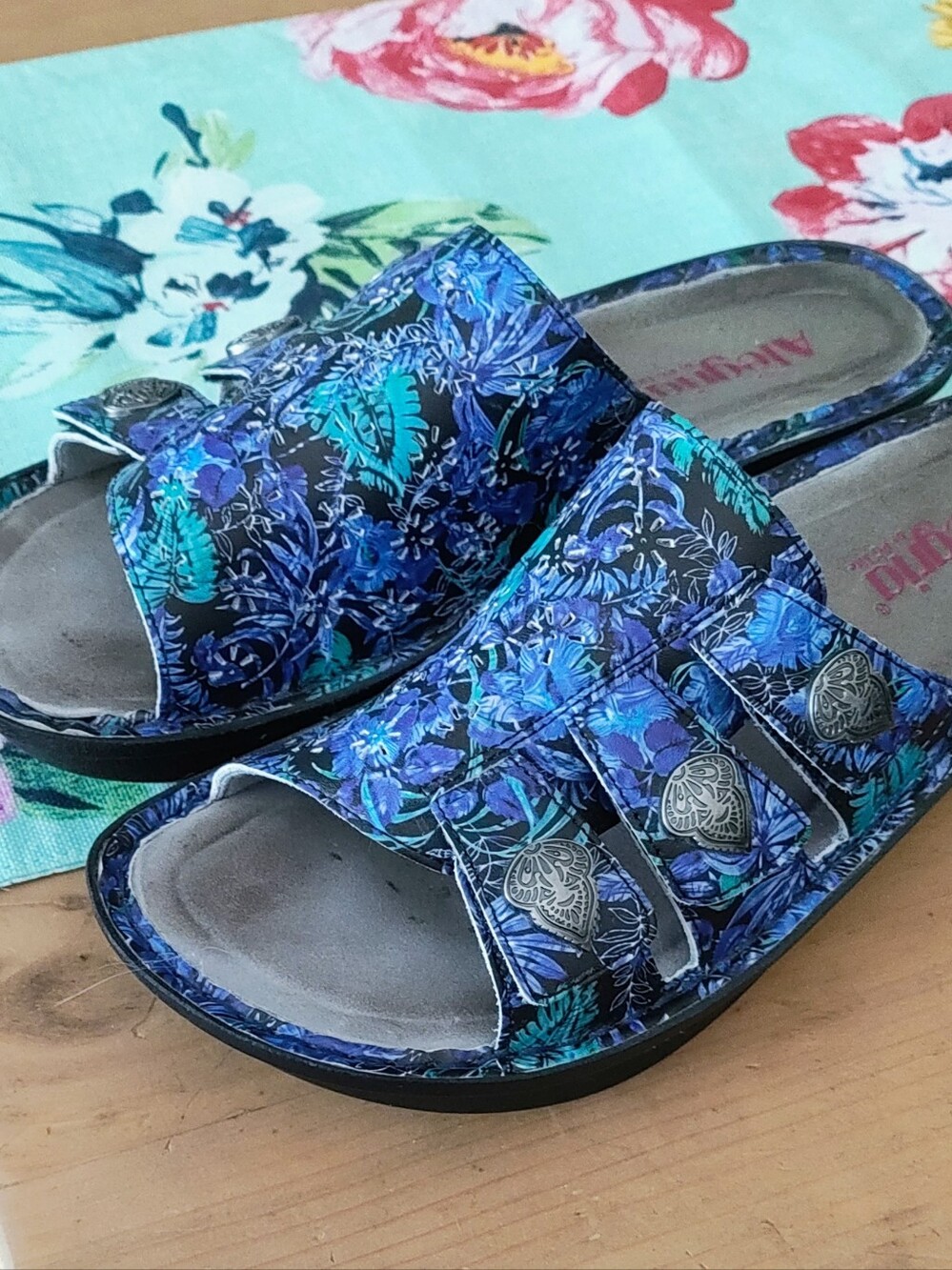 Alegria Floral Slide Sandals